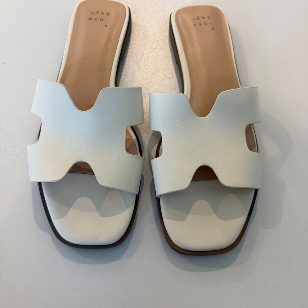 a new day Cream Slide Sandals